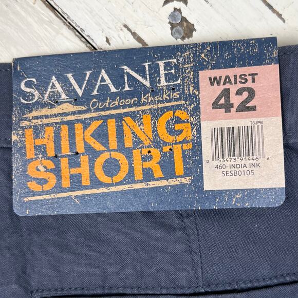 Savane Outdoor khakis Hiking Shorts men’s 42 UPF protection inseam 7” NWT - Picture 6 of 8